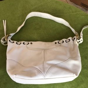 Francis Cobiasia White leather ladies handbag